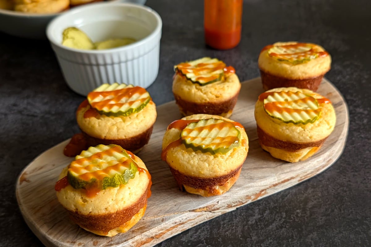 pork belly cornbread muffins