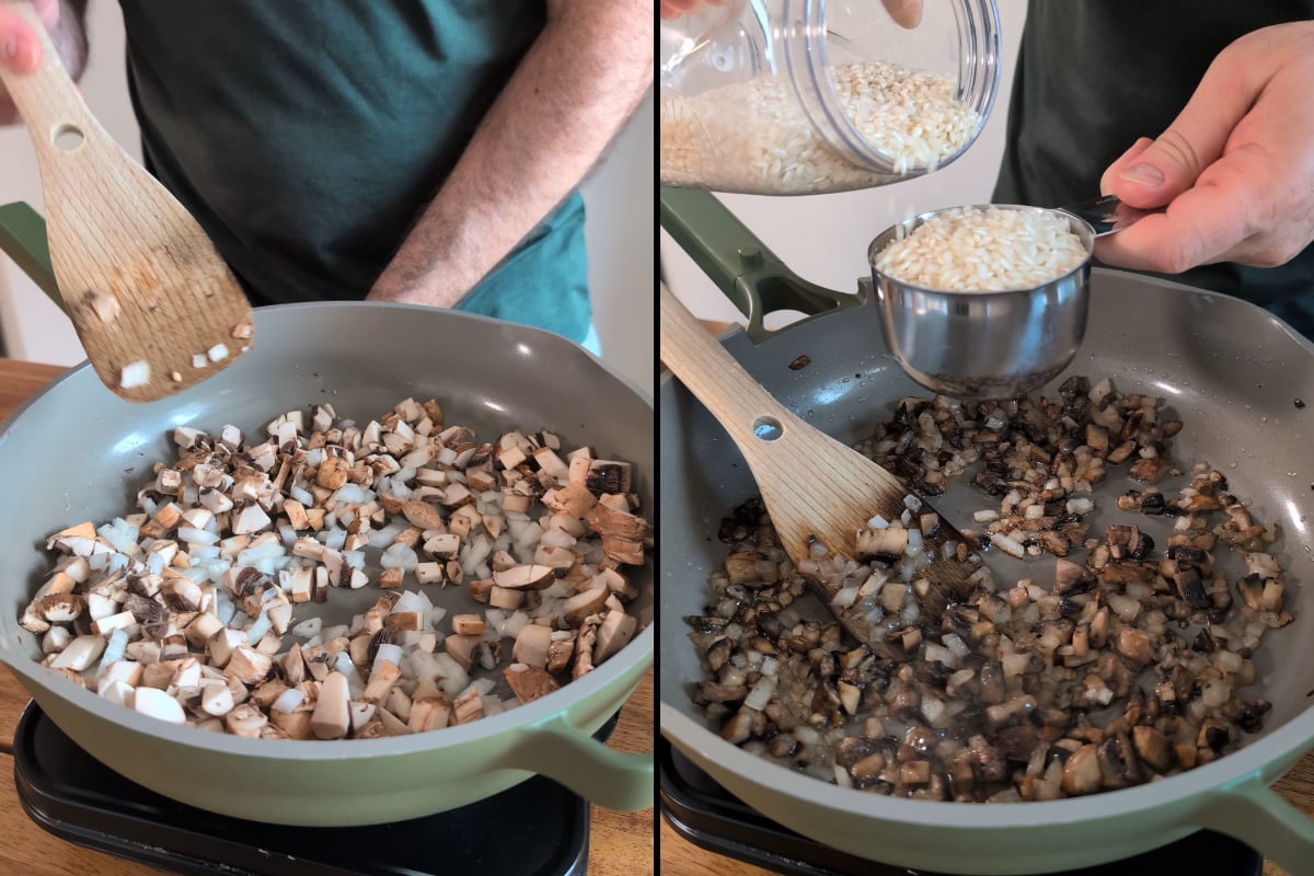 mushroom and onion