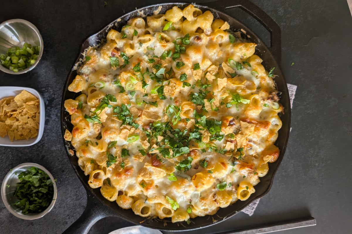 queso fundido mac and cheese