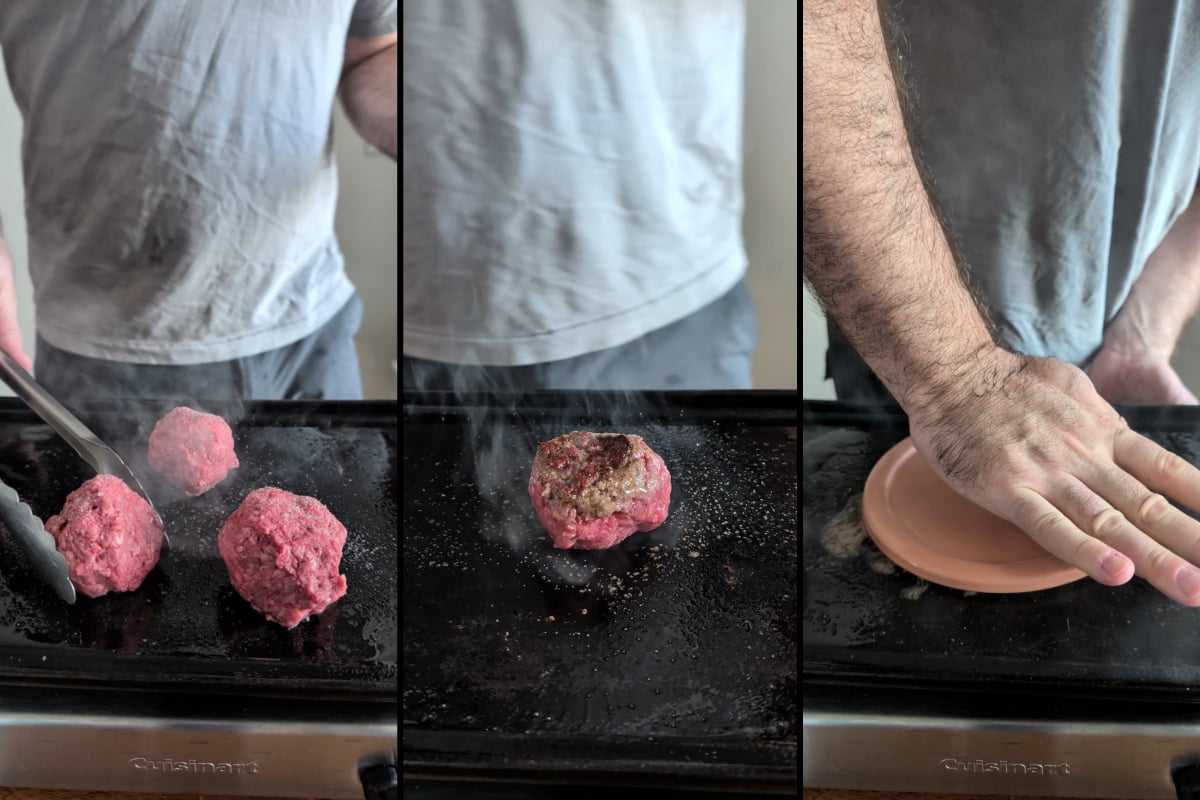 start with a roll and some cheese and meat