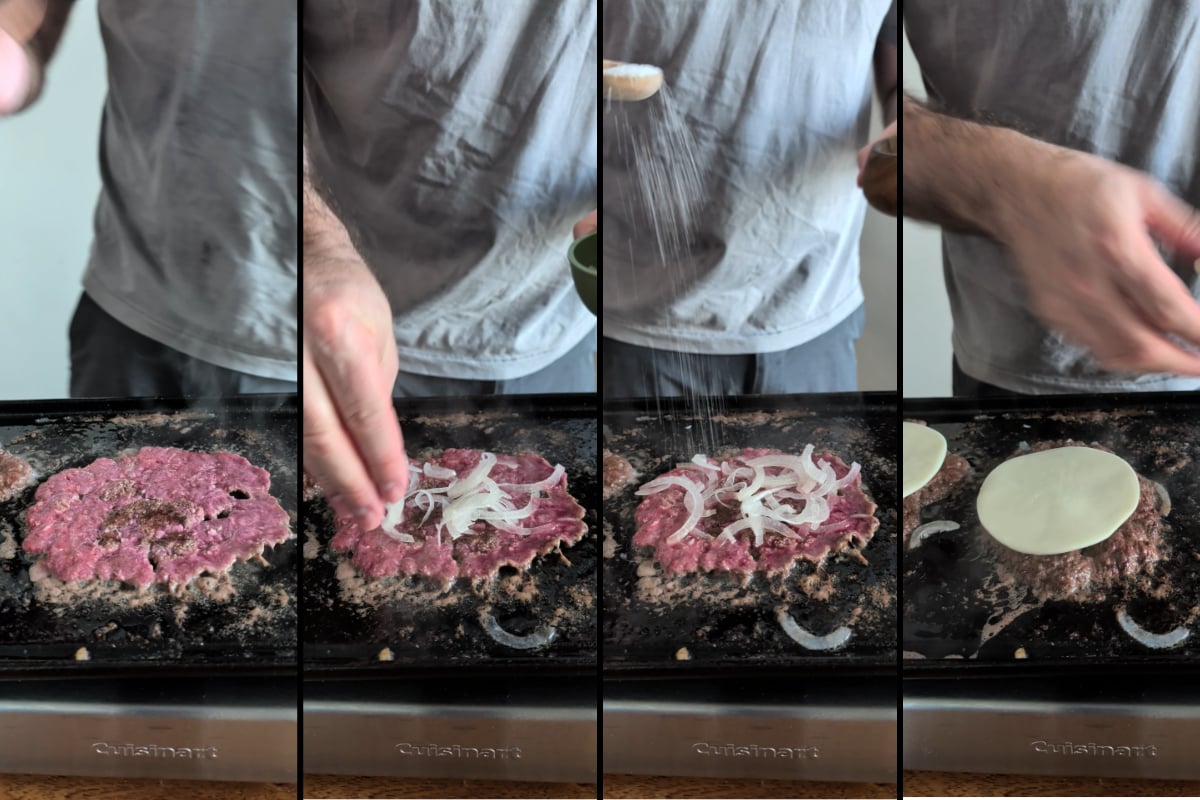 cook the burger