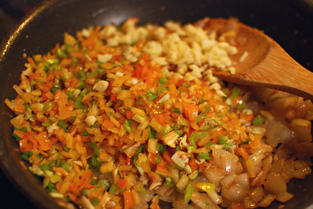 so many habaneros in with the onions and garlic