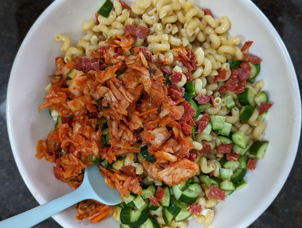 Add in the meat and veggies 
