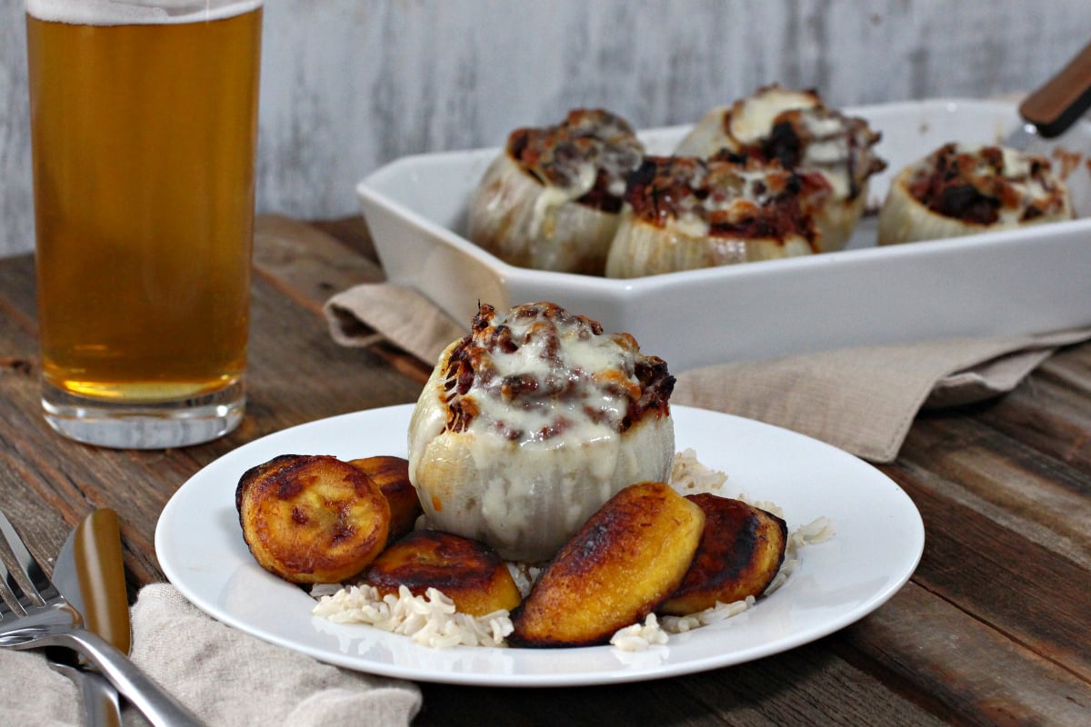 ropa vieja stuffed onions