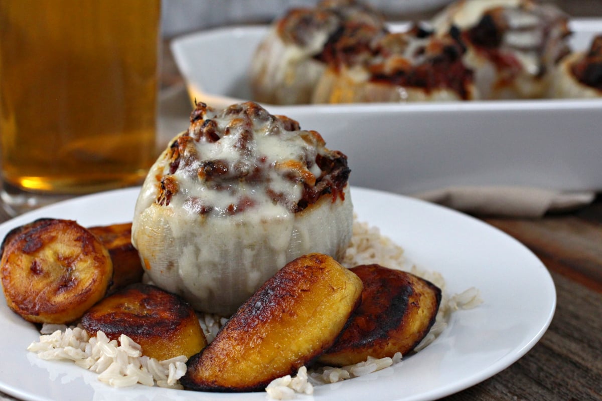 ropa vieja stuffed onions